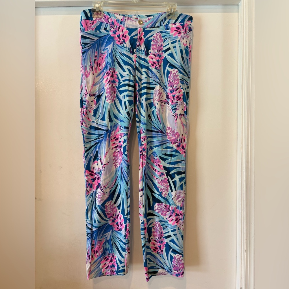 Lilly Pulitzer Kelly Knit Skinny Pants Mr. Peacock Tweethearts